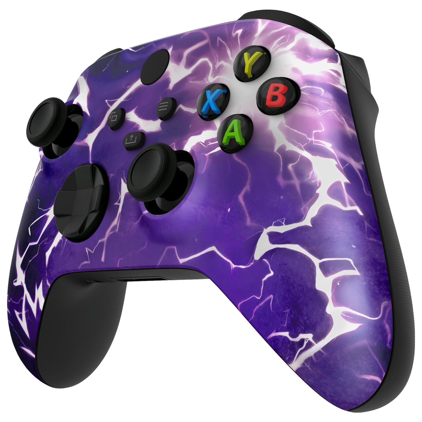 eXtremeRate Replacement Faceplate Front Housing Shell for Xbox Series X & S Controller - Thunder Magic