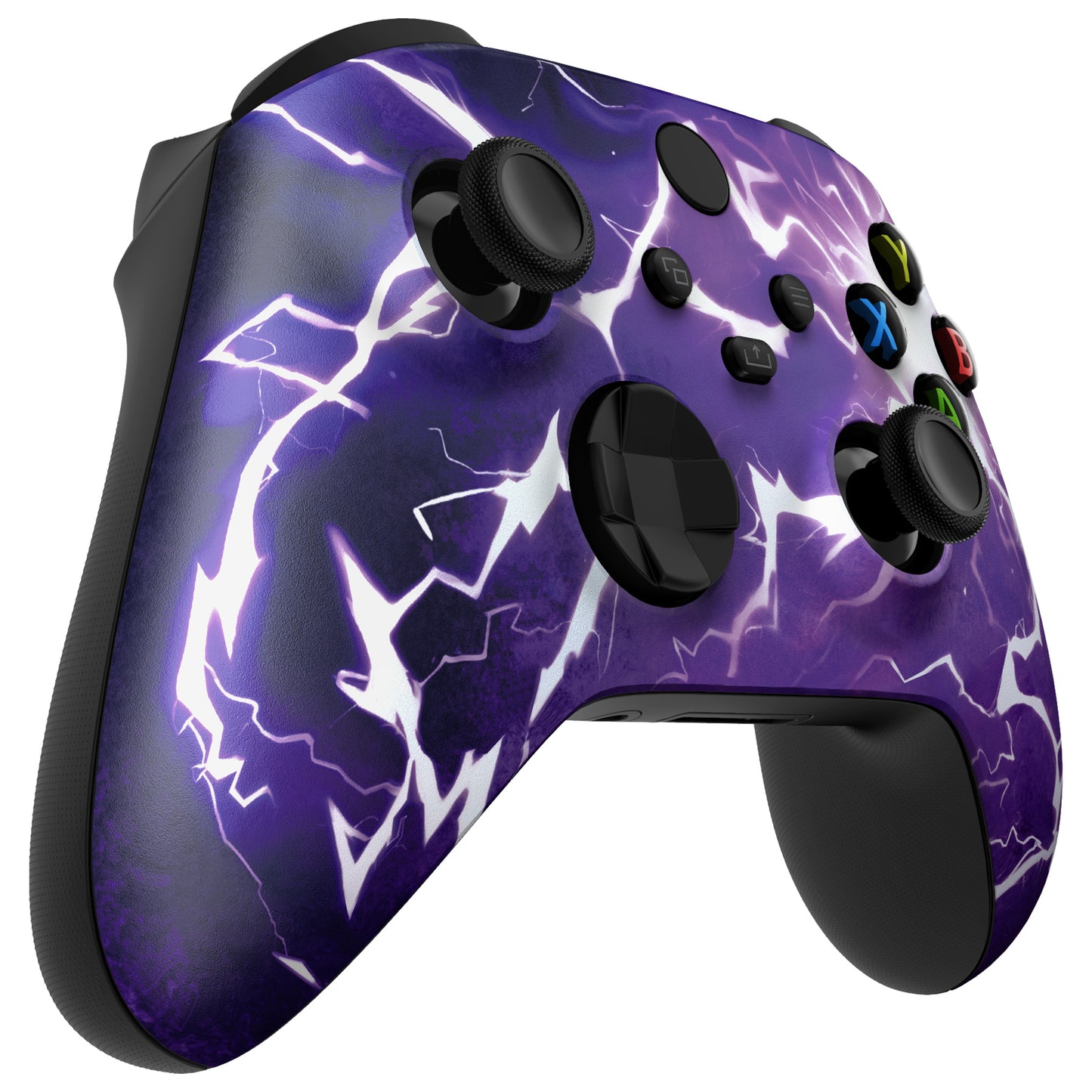 eXtremeRate Replacement Faceplate Front Housing Shell for Xbox Series X & S Controller - Thunder Magic