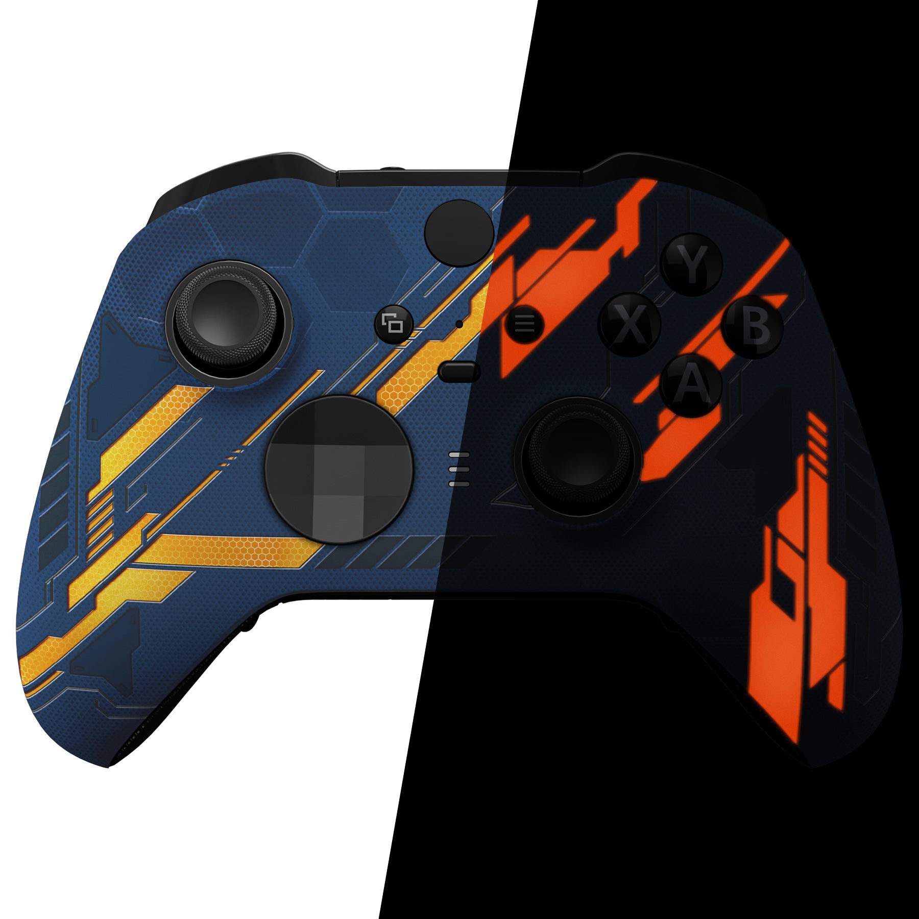 eXtremeRate Glow in Dark Mecha Orange Replacement Faceplate