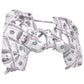 eXtremeRate Replacement Front Housing Shell for PS4 Slim Pro Controller Controller (CUH-ZCT2 JDM-040/050/055) - The $100 Cash Money eXtremeRate