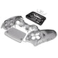 eXtremeRate Replacement Front Housing Shell with Touchpad Compatible with PS5 Controller BDM-010/020/030/040/050/060 - Clear Black