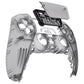 eXtremeRate Replacement Front Housing Shell with Touchpad Compatible with PS5 Controller BDM-010/020/030/040/050/060 - Clear Black