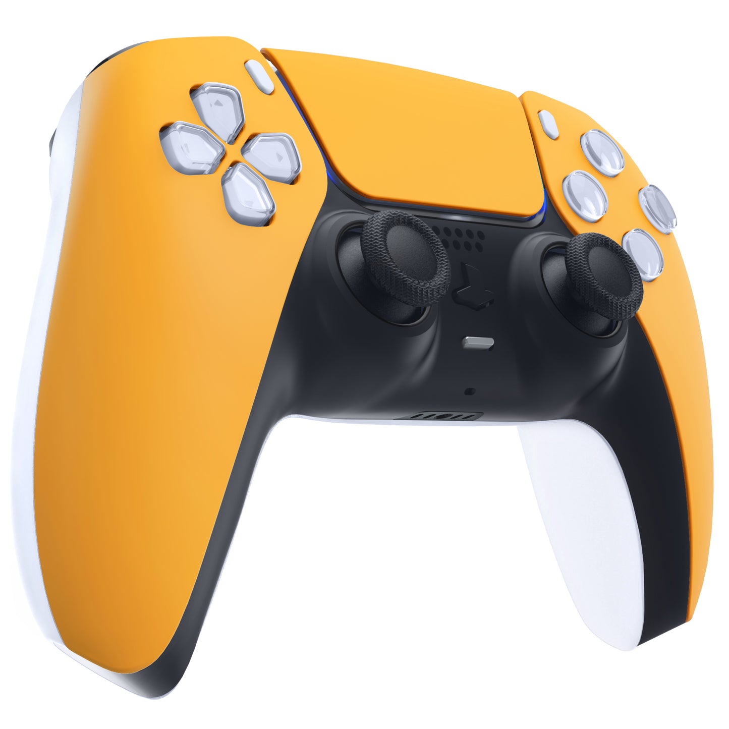 eXtremeRate Replacement Front Housing Shell with Touchpad Compatible with PS5 Controller BDM-010/020/030/040/050/060 - Caution Yellow