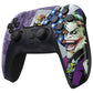 eXtremeRate Replacement Front Housing Shell with Touchpad Compatible with PS5 Controller BDM-010/020/030/040/050/060 - Clown Cards