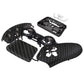 eXtremeRate Replacement Front Housing Shell with Touchpad Compatible with PS5 Controller BDM-010/020/030/040/050/060 - Black Silver Carbon Fiber