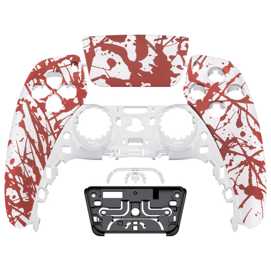 eXtremeRate Replacement Front Housing Shell with Touchpad Compatible with PS5 Controller BDM-010/020/030/040/050 - Blood