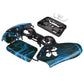 eXtremeRate Replacement Front Housing Shell with Touchpad Compatible with PS5 Controller BDM-010/020/030/040/050 - Blue Swirl
