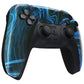 eXtremeRate Replacement Front Housing Shell with Touchpad Compatible with PS5 Controller BDM-010/020/030/040/050 - Blue Swirl