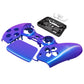 eXtremeRate Replacement Front Housing Shell with Touchpad Compatible with PS5 Controller BDM-010/020/030/040/050 - Chameleon Purple Blue