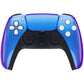 eXtremeRate Replacement Front Housing Shell with Touchpad Compatible with PS5 Controller BDM-010/020/030/040/050 - Chameleon Purple Blue