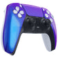 eXtremeRate Replacement Front Housing Shell with Touchpad Compatible with PS5 Controller BDM-010/020/030/040/050 - Chameleon Purple Blue