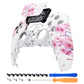 eXtremeRate Replacement Front Housing Shell with Touchpad Compatible with PS5 Controller BDM-010/020/030/040/050/060 - Cherry Blossom Whisper