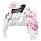 eXtremeRate Replacement Front Housing Shell with Touchpad Compatible with PS5 Controller BDM-010/020/030/040/050/060 - Cherry Blossom Whisper
