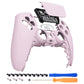 eXtremeRate Replacement Front Housing Shell with Touchpad Compatible with PS5 Controller BDM-010/020/030/040/050 - Cherry Blossoms Pink
