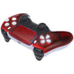 eXtremeRate Replacement Front Housing Shell with Touchpad Compatible with PS5 Controller BDM-010/020/030/040/050 - Clear Red