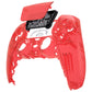 eXtremeRate Replacement Front Housing Shell with Touchpad Compatible with PS5 Controller BDM-010/020/030/040/050 - Clear Red