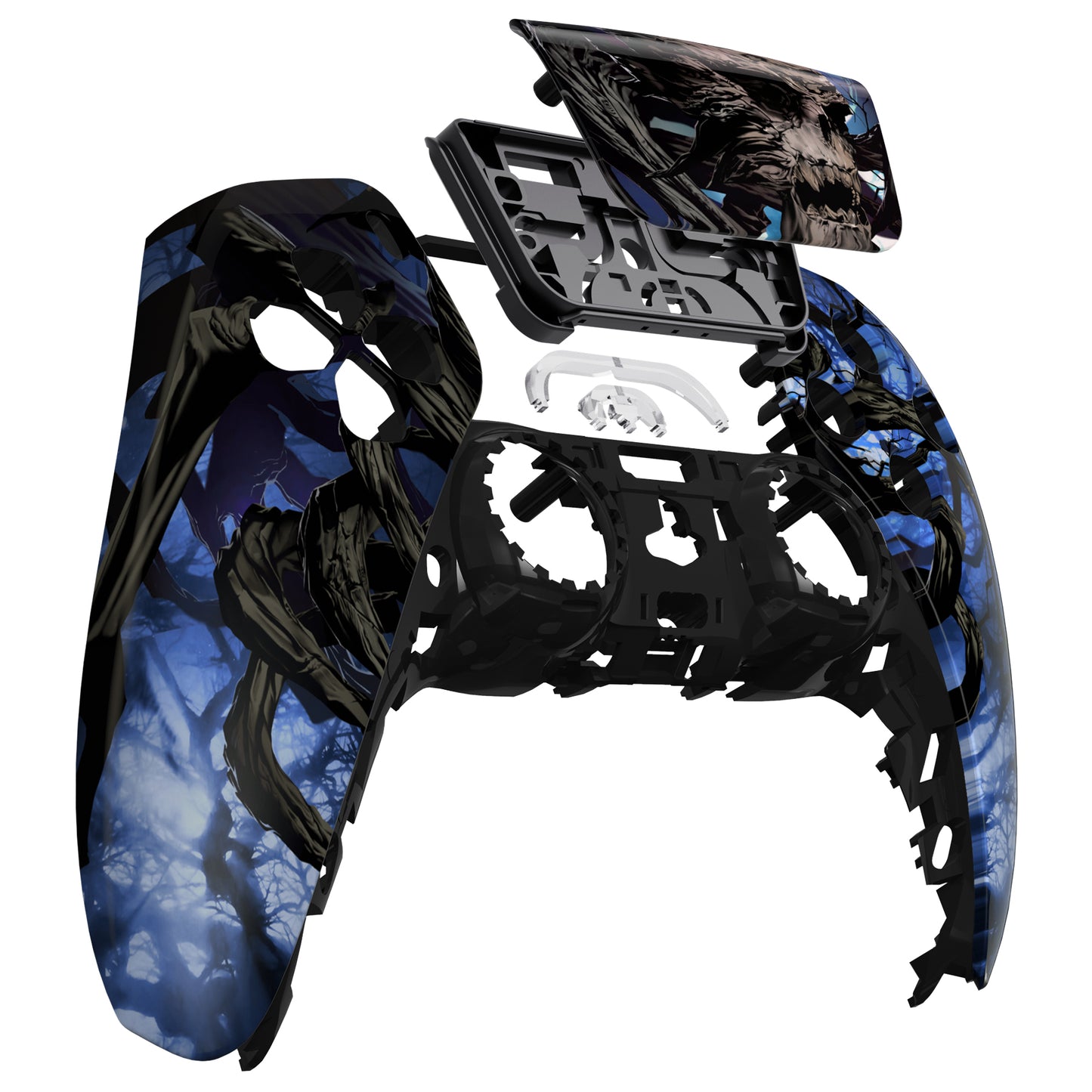 eXtremeRate Replacement Front Housing Shell with Touchpad Compatible with PS5 Controller BDM-010/020/030/040/050 - Glow in Dark - The Awakening of the Earth Lord