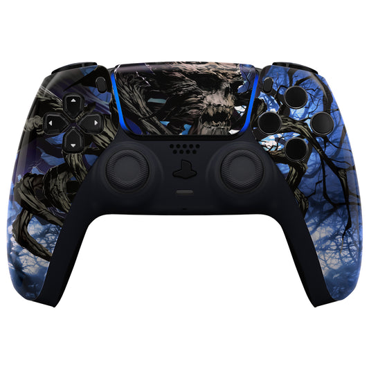 eXtremeRate Replacement Front Housing Shell with Touchpad Compatible with PS5 Controller BDM-010/020/030/040/050 - Glow in Dark - The Awakening of the Earth Lord