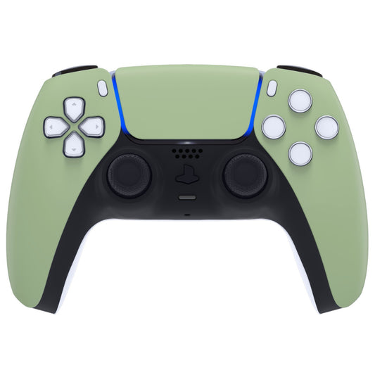 eXtremeRate Replacement Front Housing Shell with Touchpad Compatible with PS5 Controller BDM-010/020/030/040/050 - Matcha Green
