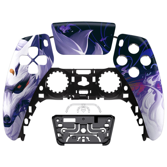 eXtremeRate Replacement Front Housing Shell with Touchpad Compatible with PS5 Controller BDM-010/020/030/040/050 - Nine-tailed Fox