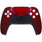 eXtremeRate Replacement Front Housing Shell with Touchpad Compatible with PS5 Controller BDM-010/020/030/040/050 - Scarlet Red