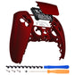 eXtremeRate Replacement Front Housing Shell with Touchpad Compatible with PS5 Controller BDM-010/020/030/040/050 - Scarlet Red