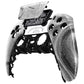 eXtremeRate Replacement Front Housing Shell with Touchpad Compatible with PS5 Controller BDM-010/020/030/040/050 - Silver Wave