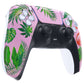 eXtremeRate Replacement Front Housing Shell with Touchpad Compatible with PS5 Controller BDM-010/020/030/040/050 - Tropical Flamingo