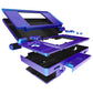eXtremeRate Replacement Full Housing Shell & Buttons with Screen Lens for Nintendo DS Lite NDSL - Chameleon Purple Blue