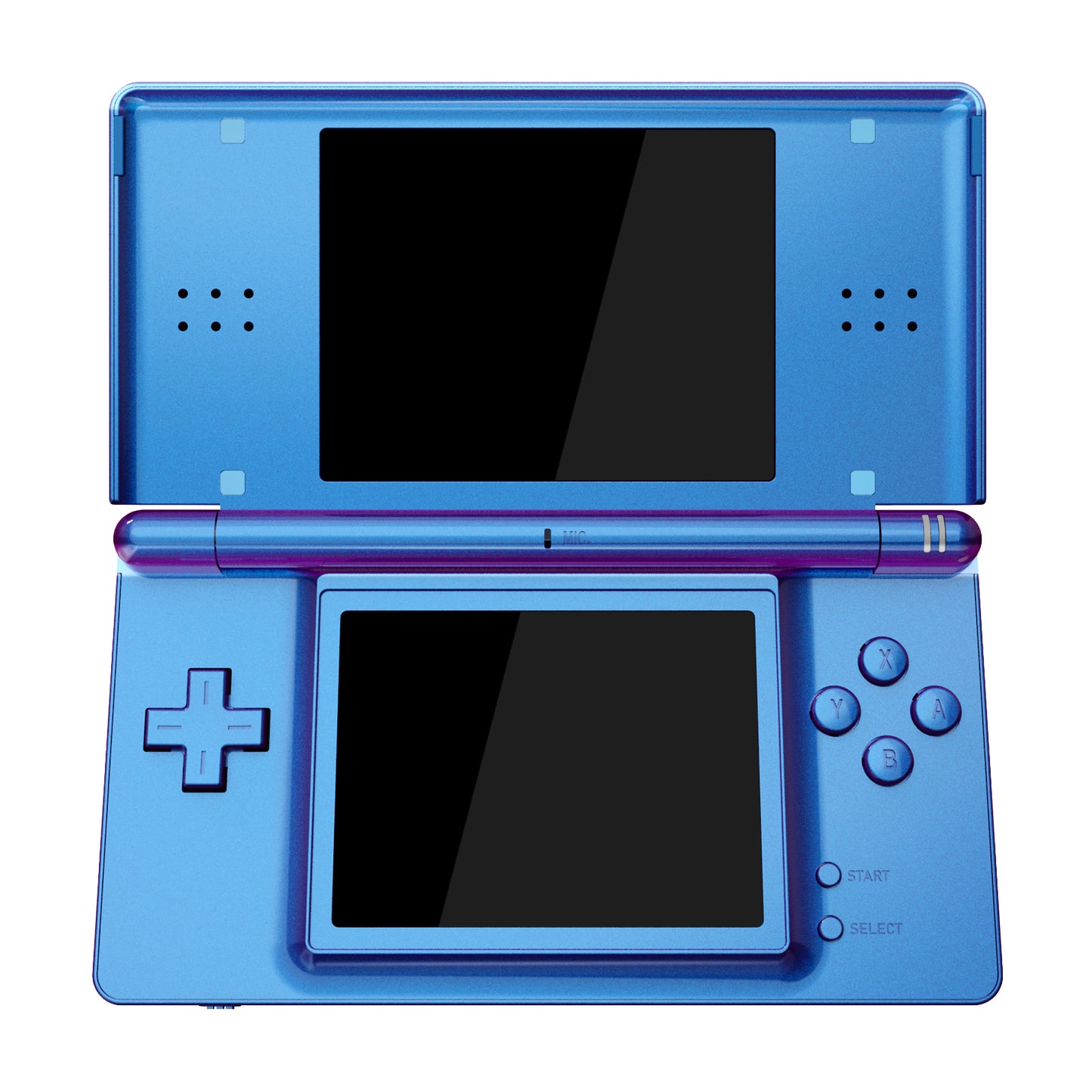 eXtremeRate Replacement Full Housing Shell & Buttons with Screen Lens for Nintendo DS Lite NDSL - Chameleon Purple Blue