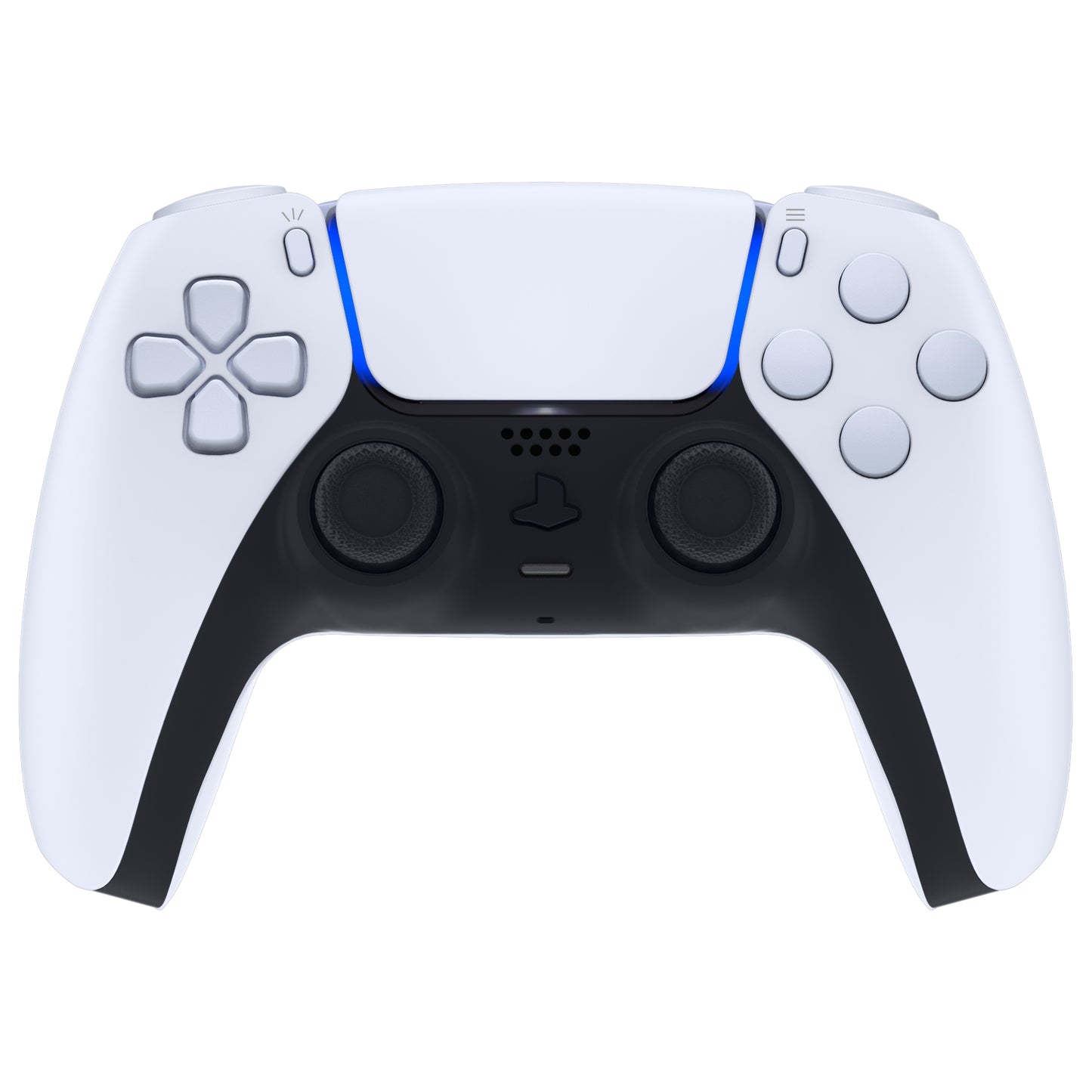 eXtremeRate Replacement Full Set Buttons Compatible with PS5 Controller BDM-030/040/050 - Original White