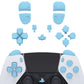 eXtremeRate Replacement Full Set Buttons Compatible with PS5 Edge Controller - Heaven Blue
