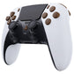 eXtremeRate Replacement Full Set Buttons Compatible with PS5 Edge Controller - Wood Grain