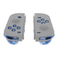 eXtremeRate Replacement Full Set Buttons for Joycon of NS Switch - Crystal Clear Light Blue