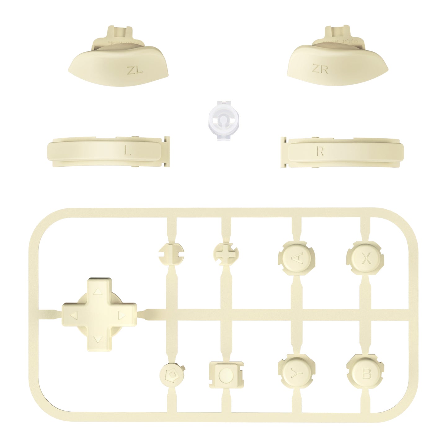 eXtremeRate Replacement Full Set Buttons for NS Switch Lite - Antique Yellow