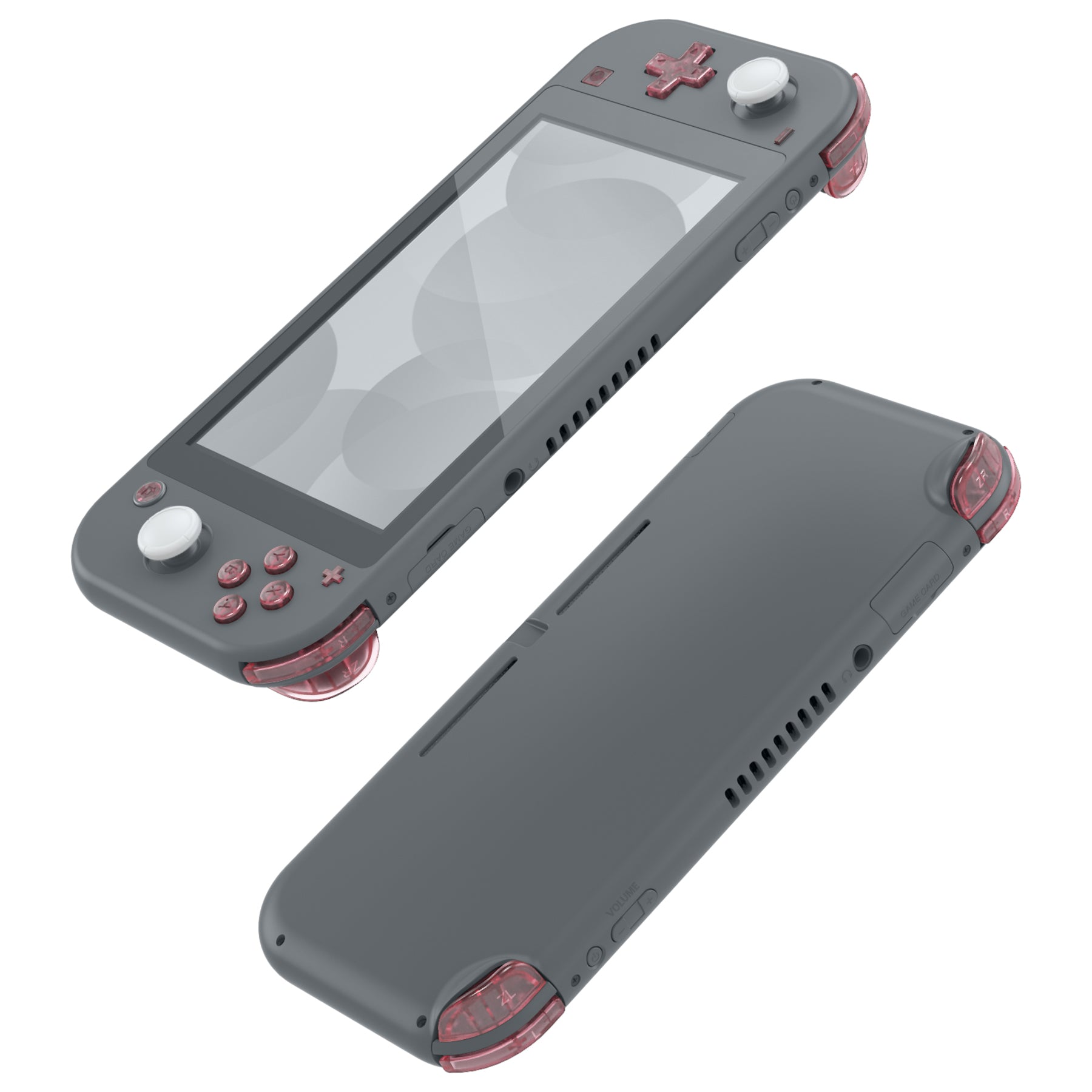 eXtremeRate Cherry Pink Replacement ABXY Home Capture Plus Minus