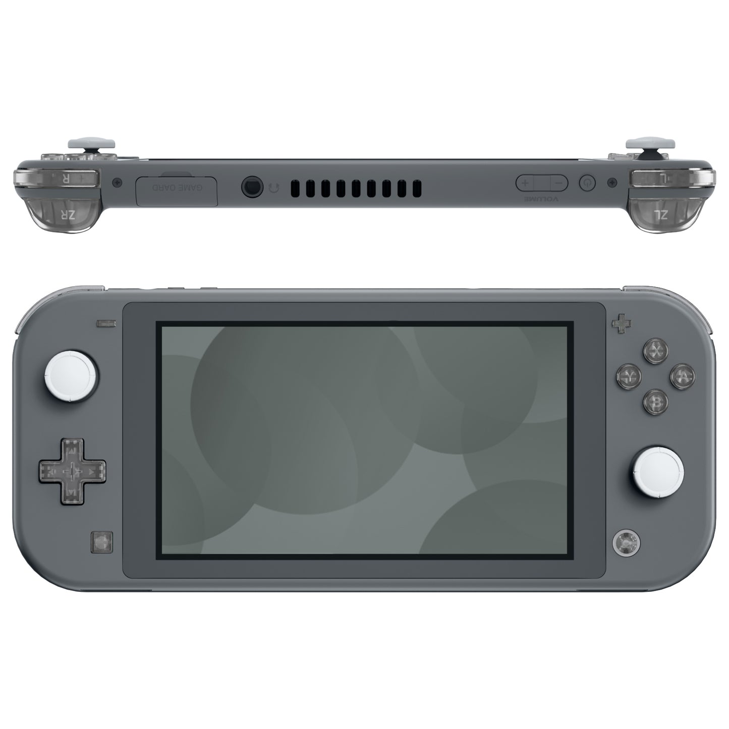 eXtremeRate Replacement Full Set Buttons for NS Switch Lite - Clear Black