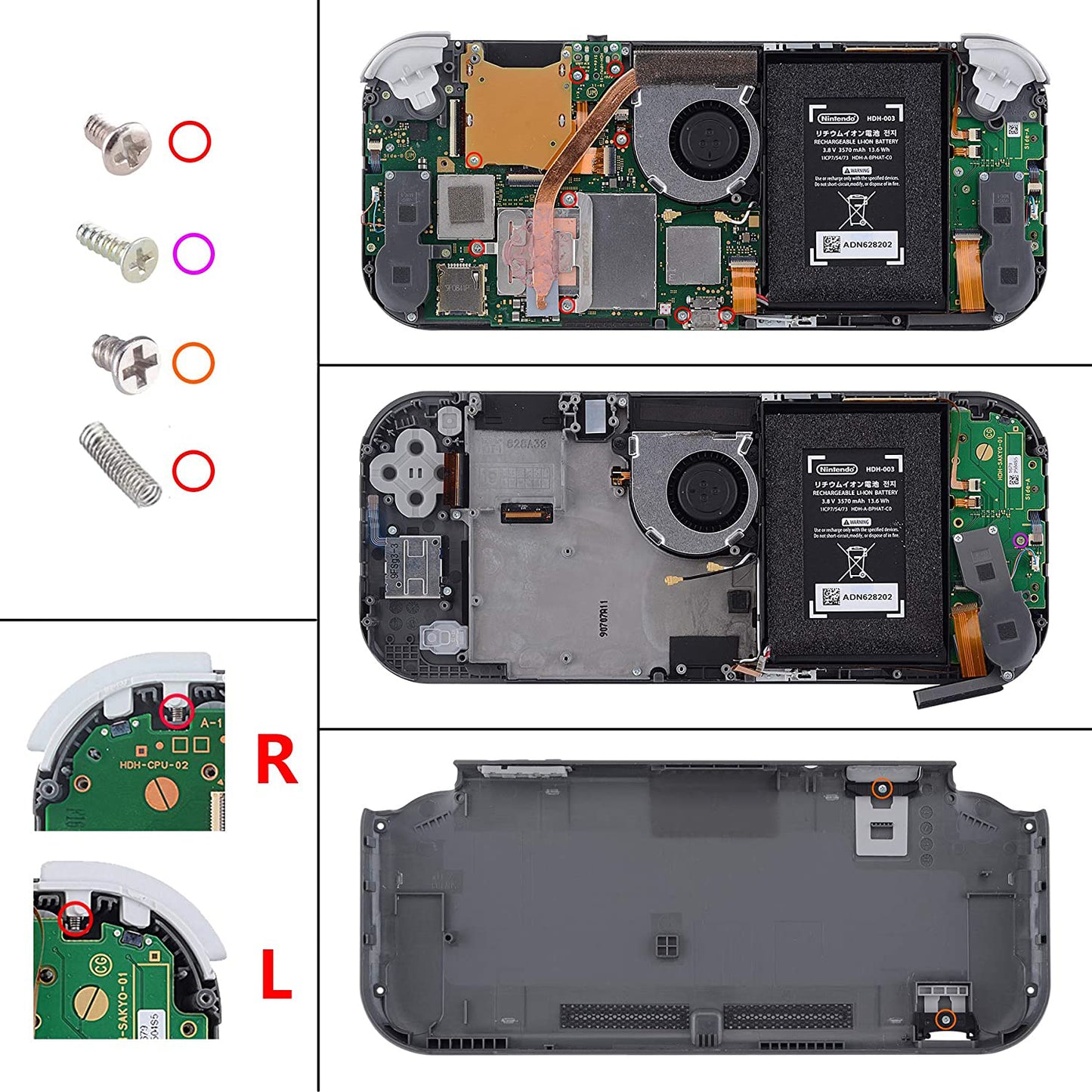eXtremeRate Replacement Full Set Buttons for NS Switch Lite - Sky Blue