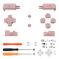 eXtremeRate Replacement Full Set Buttons for Nintendo DS Lite NDSL - Cherry Blossoms Pink eXtremeRate