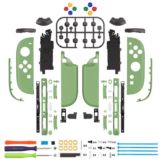 eXtremeRate DIY Replacement Full Set Shell Case with Buttons for Joyco ...