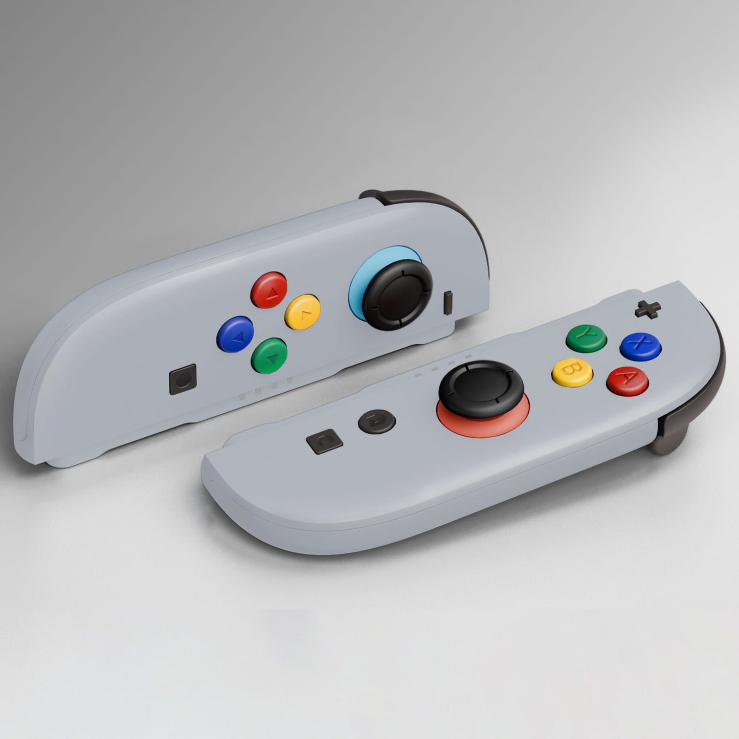 eXtremeRate DIY Replacement Full Set Shell Case with Buttons for Joycon 2 of Nintendo Switch 2 - Deluxe Version - New Hope Gray