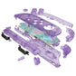 eXtremeRate DIY Replacement Full Set Shell Case with Buttons for Joycon 2 of Nintendo Switch 2 - Deluxe Version - Clear Atomic Purple
