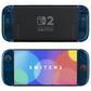 eXtremeRate DIY Replacement Full Set Shell Case with Buttons for Joycon 2 of Nintendo Switch 2 - Deluxe Version - Clear Blue