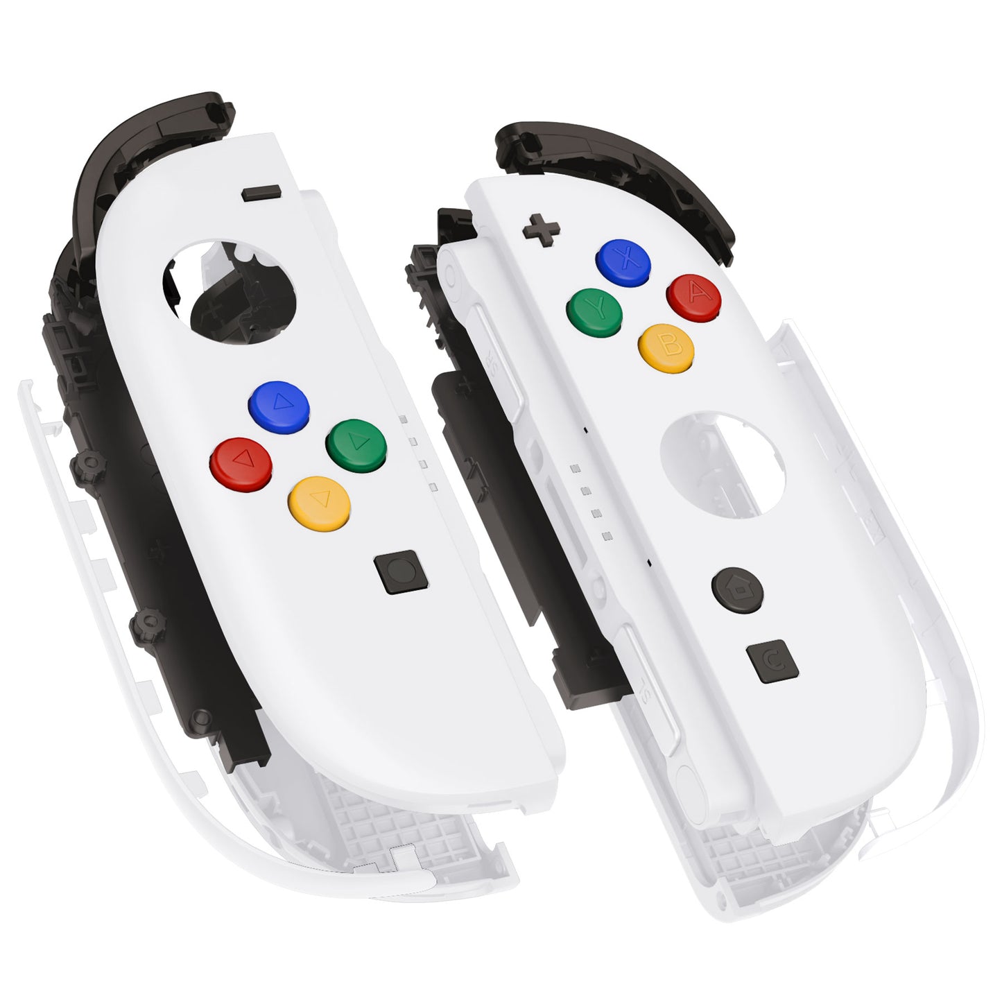 eXtremeRate DIY Replacement Full Set Shell Case with Buttons for Joycon 2 of Nintendo Switch 2 - Deluxe Version - White