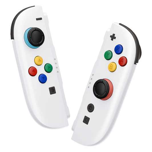 eXtremeRate DIY Replacement Full Set Shell Case with Buttons for Joycon 2 of Nintendo Switch 2 - Deluxe Version - White