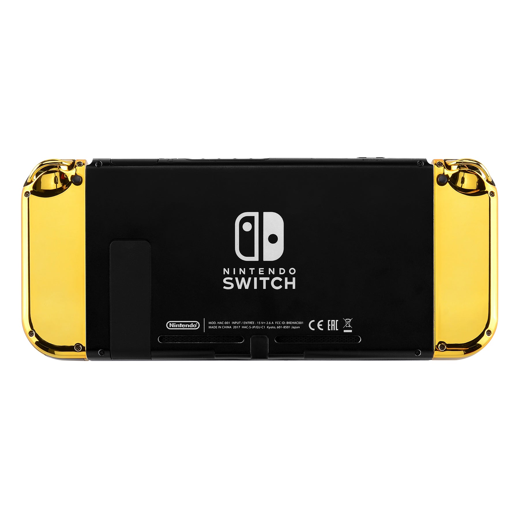 eXtremeRate Chrome Gold for Joycon Handheld Controller Housing