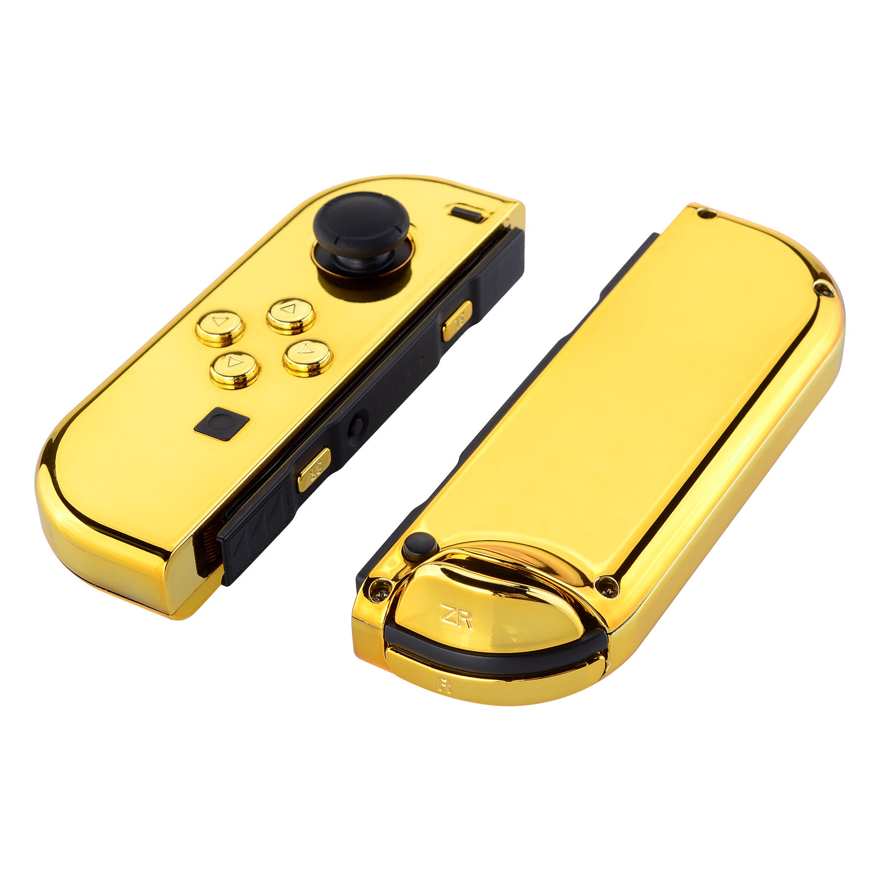 eXtremeRate Chrome Gold for Joycon Handheld Controller Housing