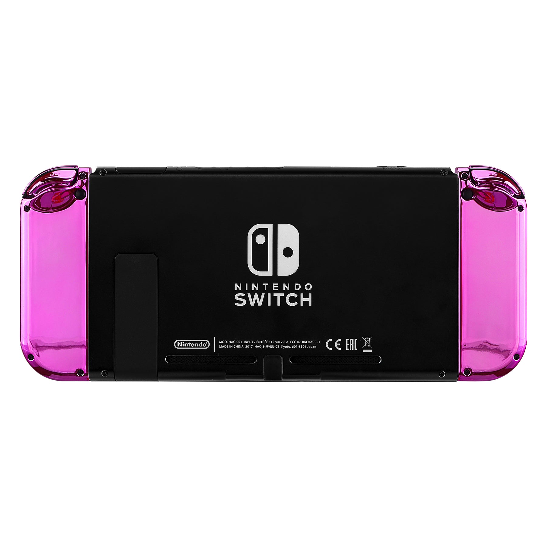 eXtremeRate Chrome Pink Glossy for Joycon Handheld Controller