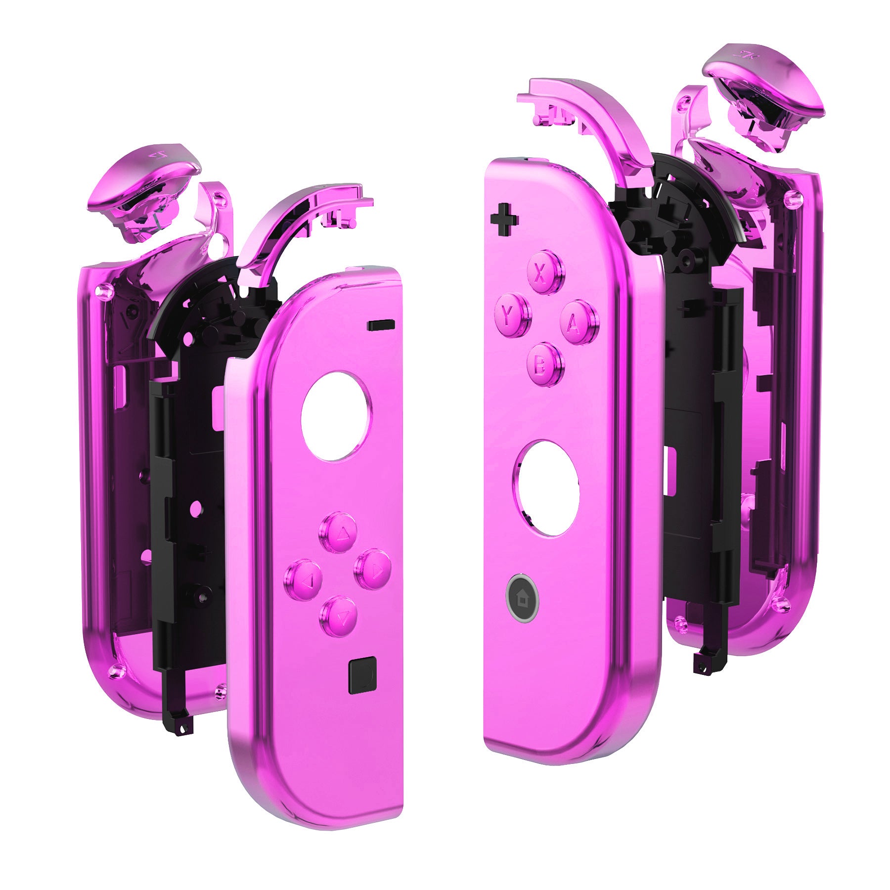 eXtremeRate Chrome Pink Glossy for Joycon Handheld Controller