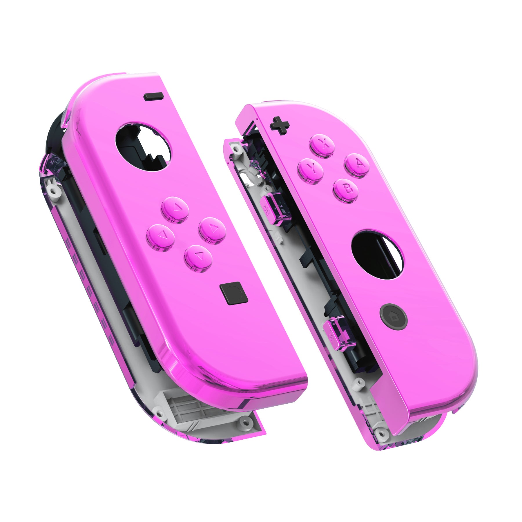 eXtremeRate Chrome Pink Glossy for Joycon Handheld Controller